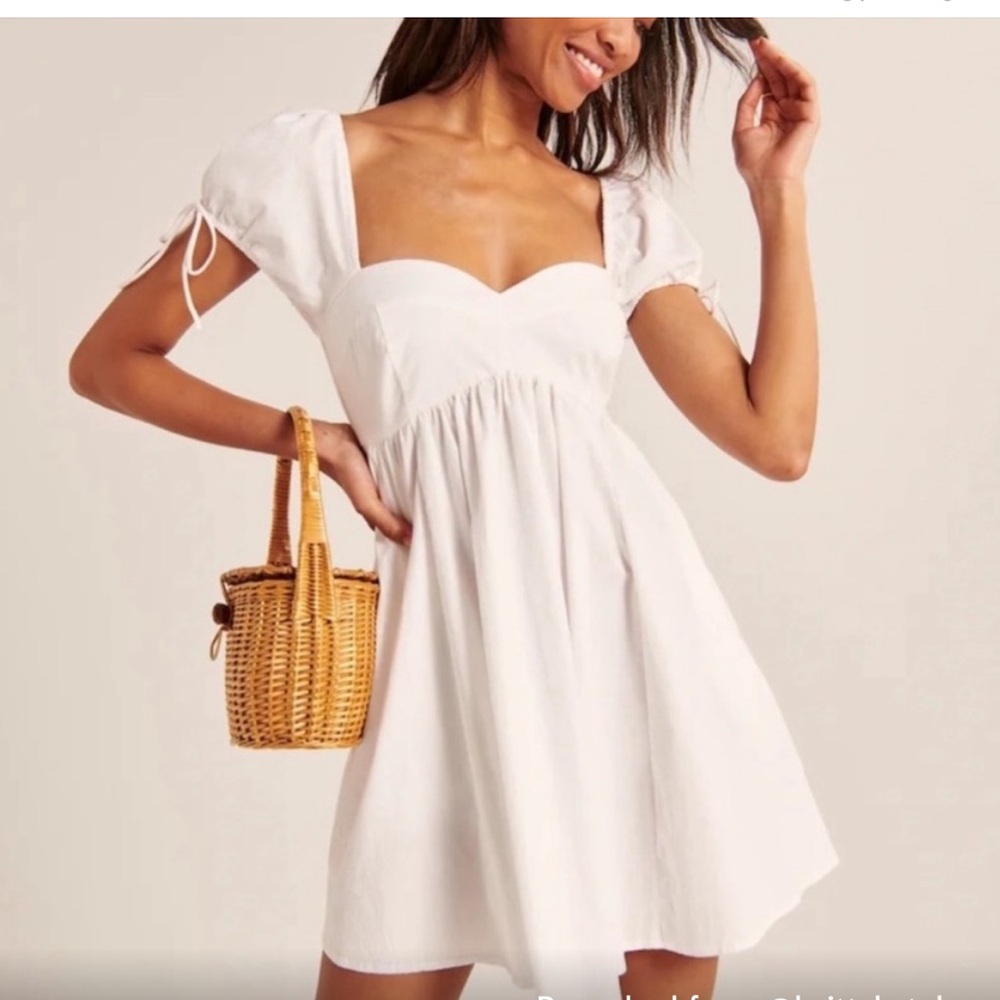 NWT Abercrombie puff sleeve babydoll dress